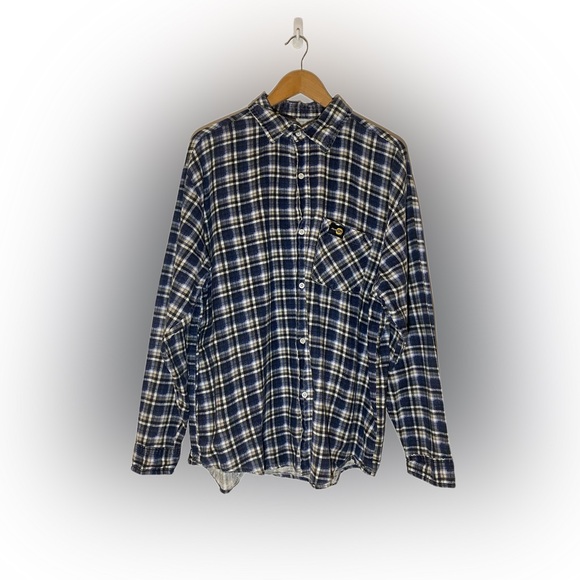 3/45$ Blue Button Down Shirt - Picture 2 of 7